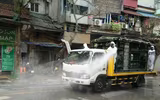 Cách ly, khử trùng phố Trúc Bạch phòng chống dịch Covid-19 lây lan